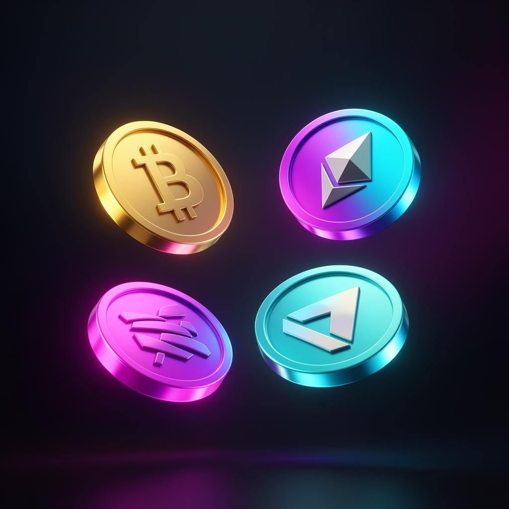 Bitcoin Ethereum Solana crypto coins